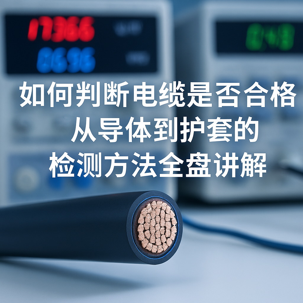 若何判断电缆是否合格？从导体到护套的检测步骤全盘解说