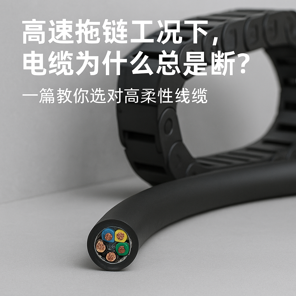 高快拖链工况下，电缆为什么总是断？一篇教你选对高柔性线缆