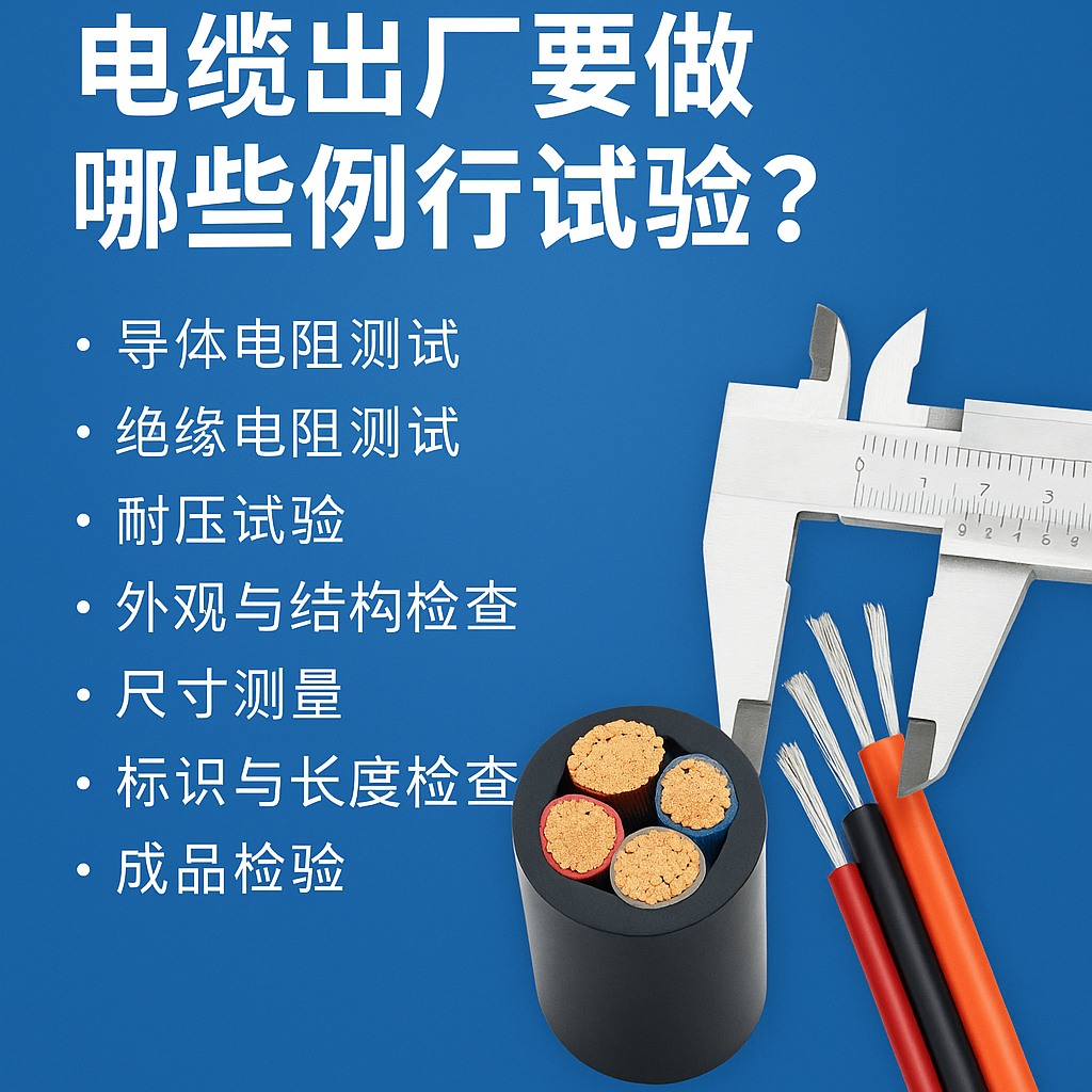 电缆出厂要做哪些例行试验？一文讲清最关键的7项检测