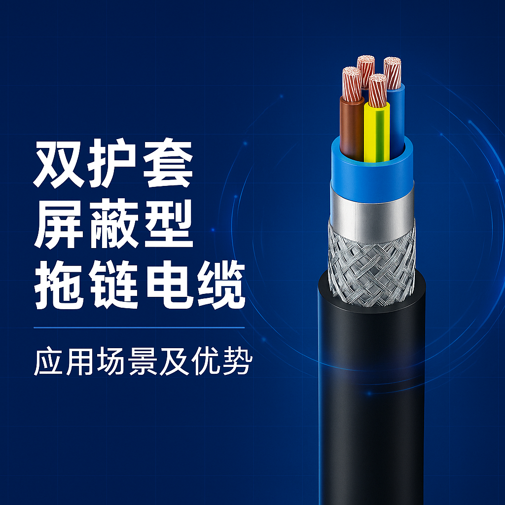 双护套屏蔽型拖链电缆利用场景及优势